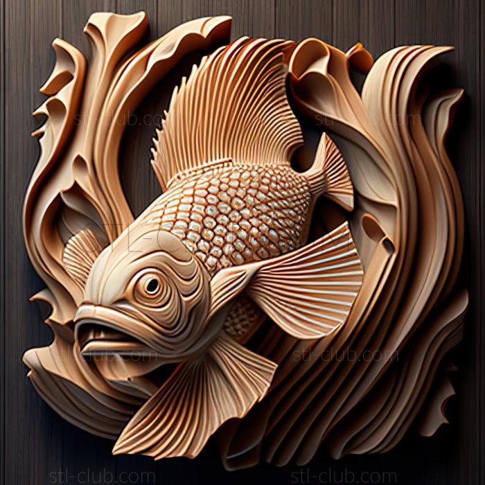 3D model st Cardinal fish fish (STL)